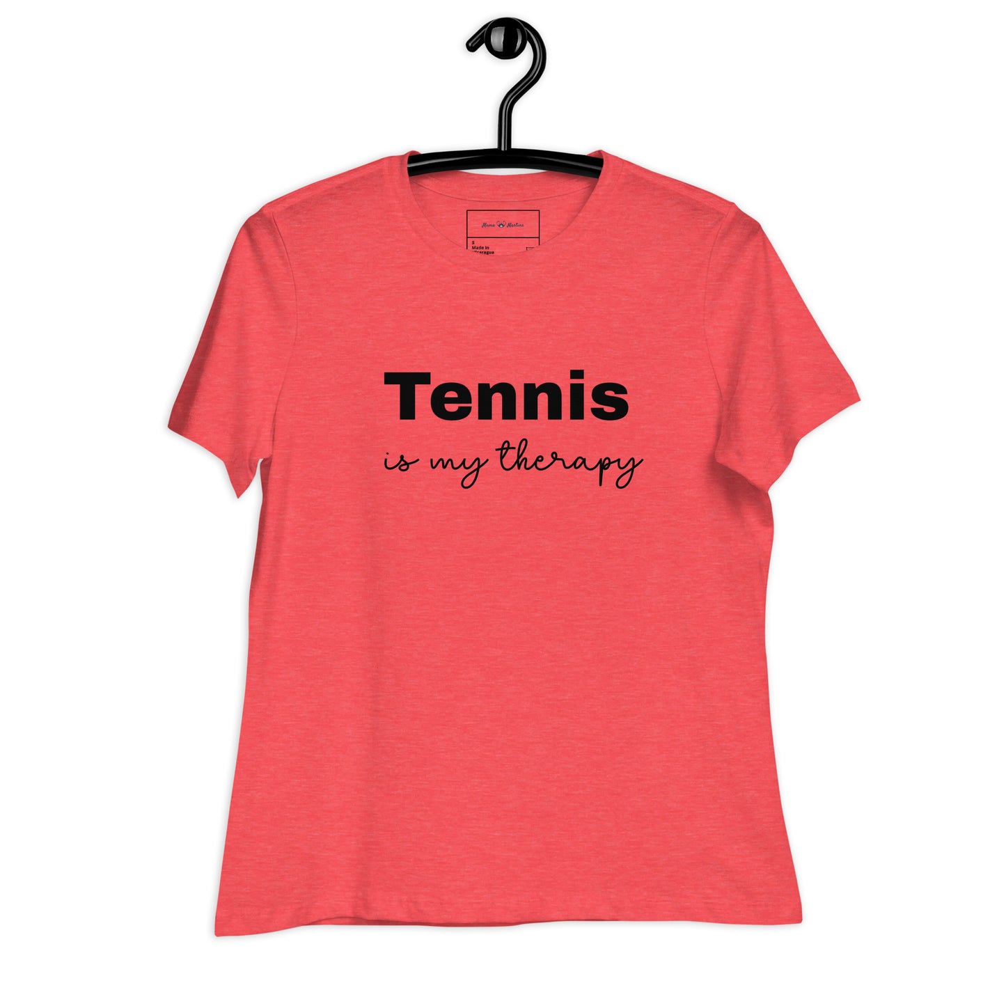 Women's Relaxed T-Shirt "Tennis is My Therapy"