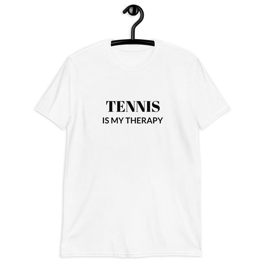 'Tennis is My Therapy' Short-Sleeve Unisex T-Shirt